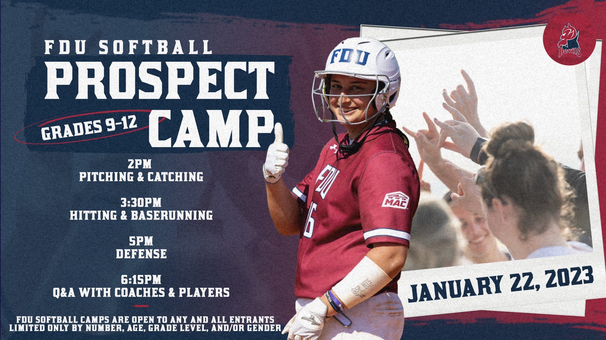 FDU Devils Softball Prospect Camp Register Today
