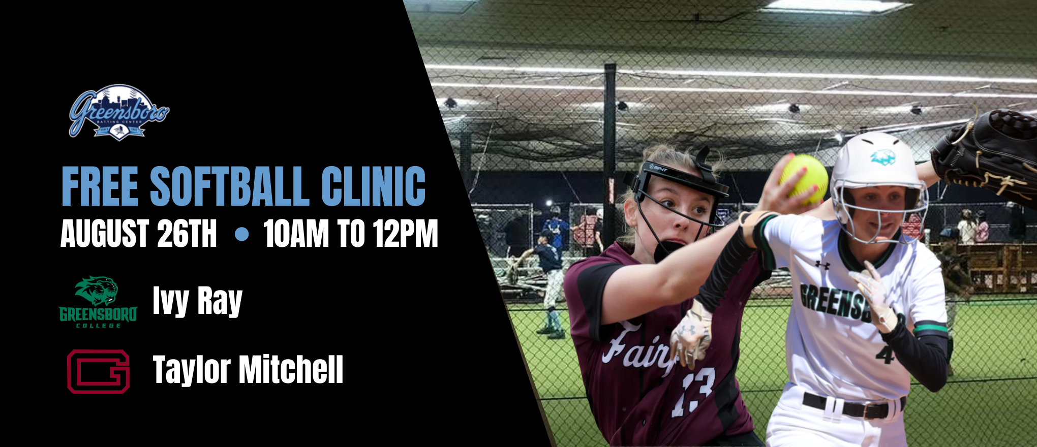 Free Fastpitch Softball Clinic w/ College Players at GBC Register Today