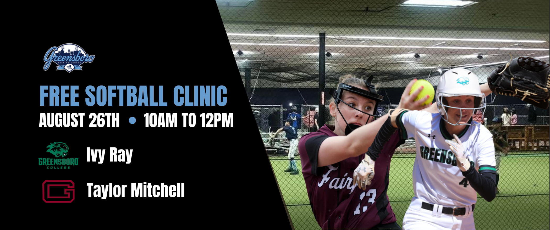 Free Fastpitch Softball Clinic w/ College Players at GBC Register Today