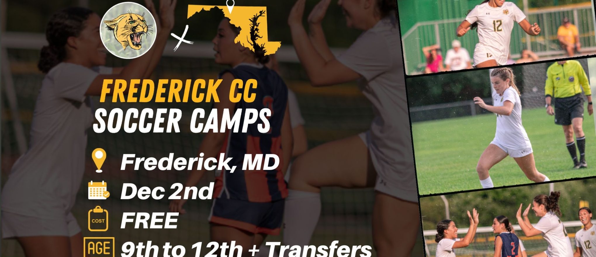 Frederick CC Cougars Women’s Soccer ID Camp Register Today